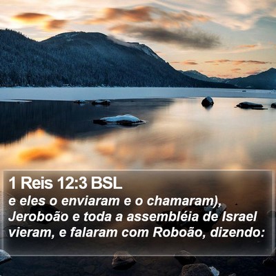 1 Reis 12:3 BSL Bible Verse Image