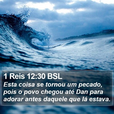 1 Reis 12:30 BSL Bible Verse Image