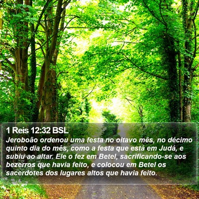 1 Reis 12:32 BSL Bible Verse Image