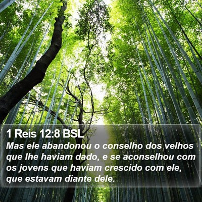 1 Reis 12:8 BSL Bible Verse Image