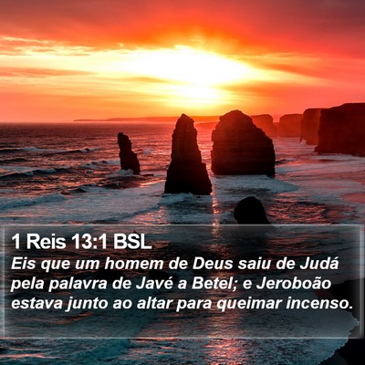 1 Reis 13:1 BSL Bible Verse Image