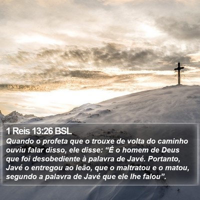 1 Reis 13:26 BSL Bible Verse Image