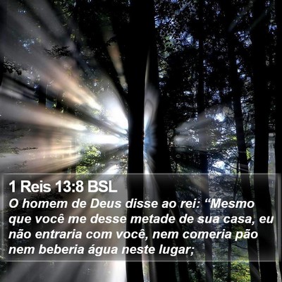1 Reis 13:8 BSL Bible Verse Image