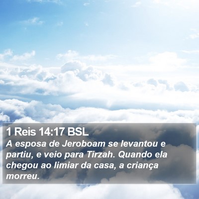 1 Reis 14:17 BSL Bible Verse Image