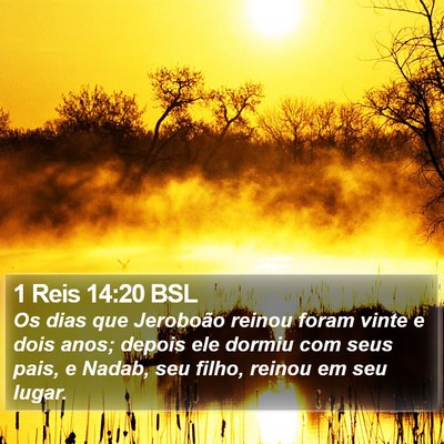 1 Reis 14:20 BSL Bible Verse Image