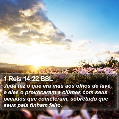 1 Reis 14:22 BSL Bible Verse Image