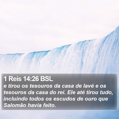 1 Reis 14:26 BSL Bible Verse Image