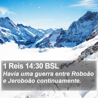 1 Reis 14:30 BSL Bible Verse Image
