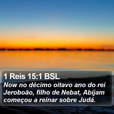 1 Reis 15:1 BSL Bible Verse Image