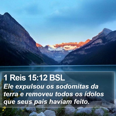 1 Reis 15:12 BSL Bible Verse Image