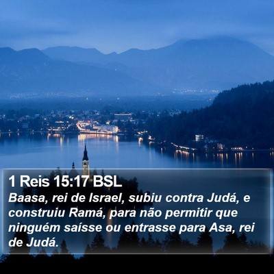 1 Reis 15:17 BSL Bible Verse Image