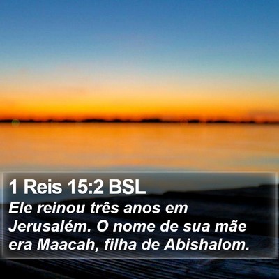 1 Reis 15:2 BSL Bible Verse Image