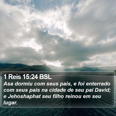 1 Reis 15:24 BSL Bible Verse Image