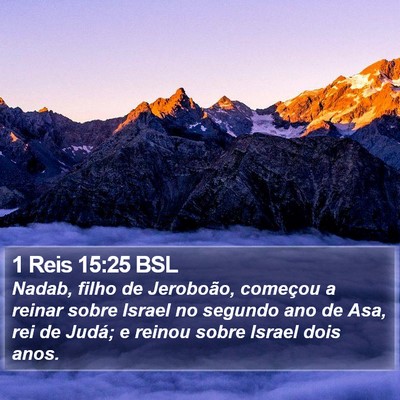 1 Reis 15:25 BSL Bible Verse Image