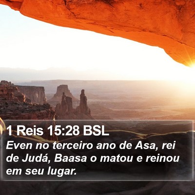 1 Reis 15:28 BSL Bible Verse Image
