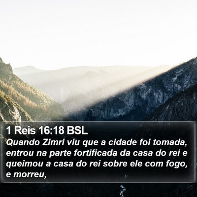 1 Reis 16:18 BSL Bible Verse Image