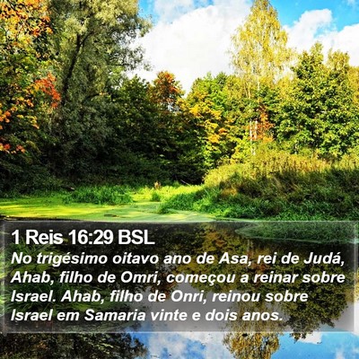 1 Reis 16:29 BSL Bible Verse Image