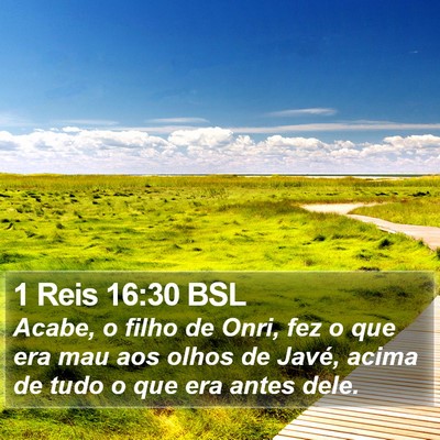 1 Reis 16:30 BSL Bible Verse Image