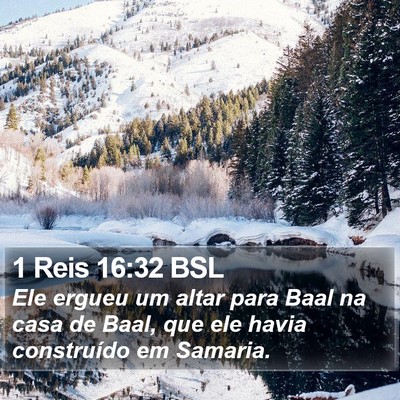 1 Reis 16:32 BSL Bible Verse Image