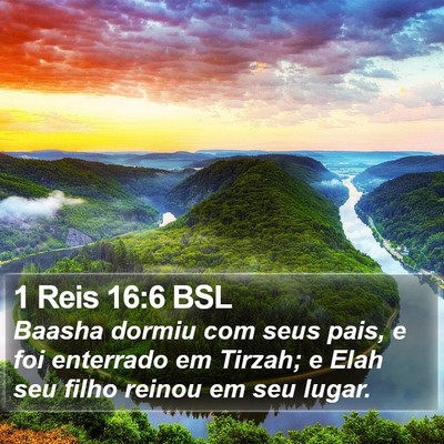 1 Reis 16:6 BSL Bible Verse Image