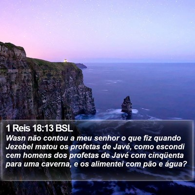 1 Reis 18:13 BSL Bible Verse Image