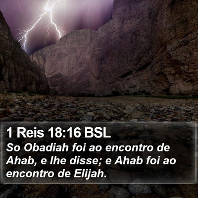 1 Reis 18:16 BSL Bible Verse Image