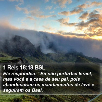 1 Reis 18:18 BSL Bible Verse Image