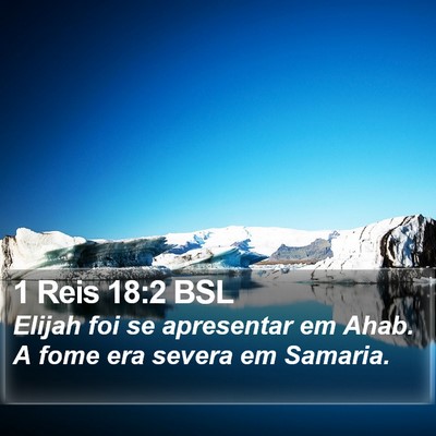 1 Reis 18:2 BSL Bible Verse Image