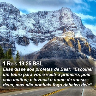 1 Reis 18:25 BSL Bible Verse Image