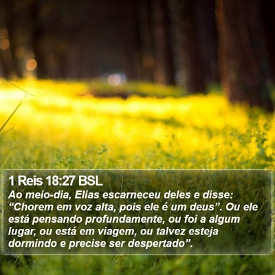 1 Reis 18:27 BSL Bible Verse Image