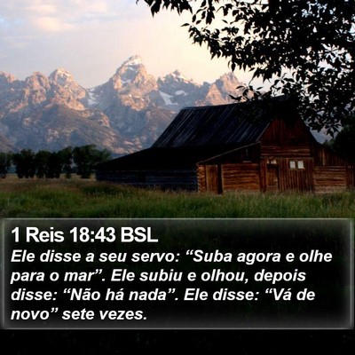 1 Reis 18:43 BSL Bible Verse Image