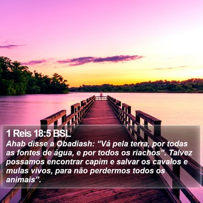 1 Reis 18:5 BSL Bible Verse Image