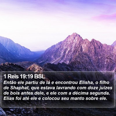 1 Reis 19:19 BSL Bible Verse Image