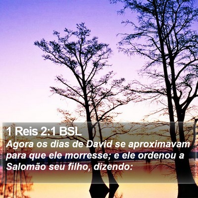 1 Reis 2:1 BSL Bible Verse Image