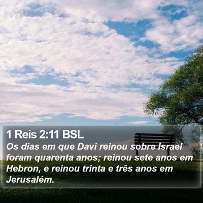 1 Reis 2:11 BSL Bible Verse Image