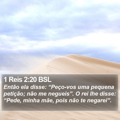 1 Reis 2:20 BSL Bible Verse Image