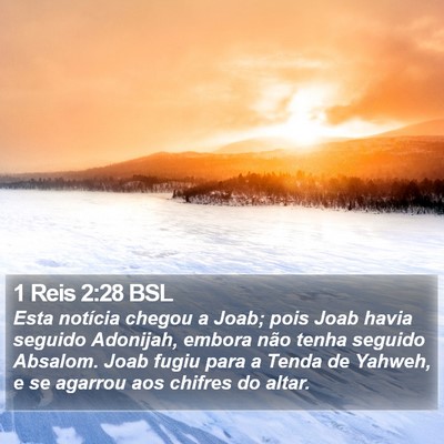 1 Reis 2:28 BSL Bible Verse Image