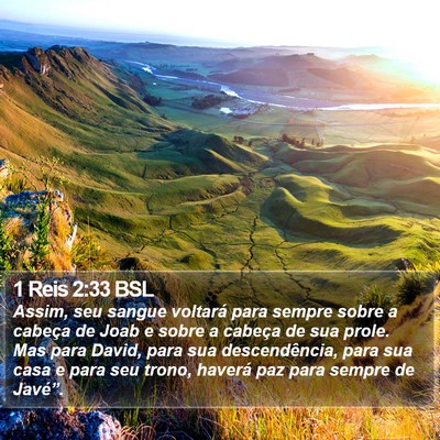 1 Reis 2:33 BSL Bible Verse Image