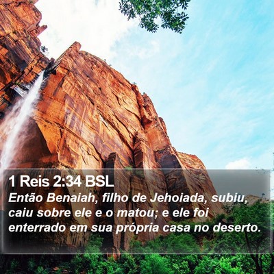 1 Reis 2:34 BSL Bible Verse Image