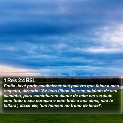 1 Reis 2:4 BSL Bible Verse Image