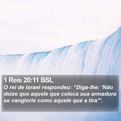 1 Reis 20:11 BSL Bible Verse Image