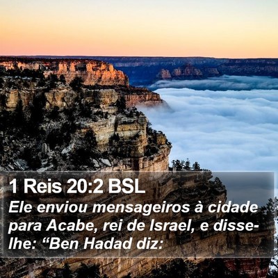 1 Reis 20:2 BSL Bible Verse Image