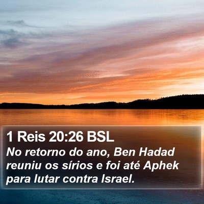 1 Reis 20:26 BSL Bible Verse Image