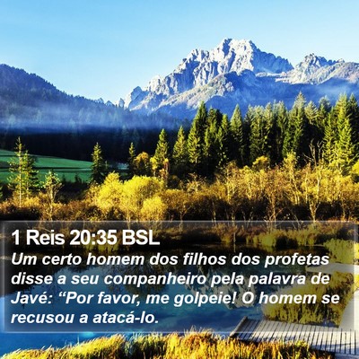 1 Reis 20:35 BSL Bible Verse Image