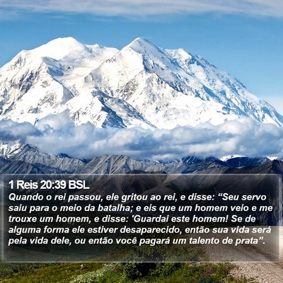 1 Reis 20:39 BSL Bible Verse Image