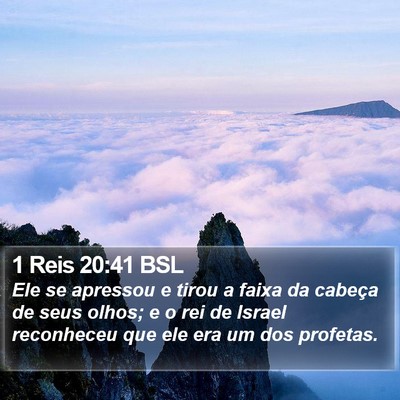 1 Reis 20:41 BSL Bible Verse Image