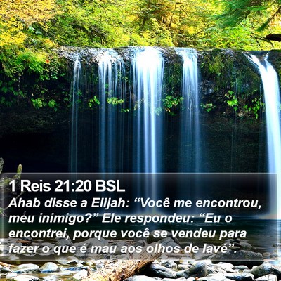 1 Reis 21:20 BSL Bible Verse Image