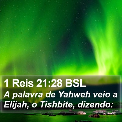 1 Reis 21:28 BSL Bible Verse Image