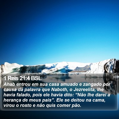 1 Reis 21:4 BSL Bible Verse Image