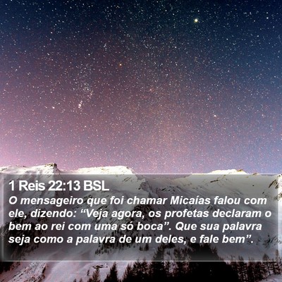 1 Reis 22:13 BSL Bible Verse Image